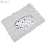 She Love Double Face Sequins Fabric For Handbags Garments DIY Sewing Fabric Material Craft Making Accessories