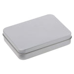 Delicate Small Metal Tin Silver Storage Box Case Organizer For Money Coin Candy Key Organization