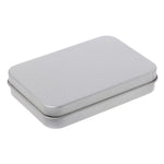 Delicate Small Metal Tin Silver Storage Box Case Organizer For Money Coin Candy Key Organization