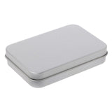 Delicate Small Metal Tin Silver Storage Box Case Organizer For Money Coin Candy Key Organization