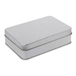Delicate Small Metal Tin Silver Storage Box Case Organizer For Money Coin Candy Key Organization