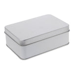 Delicate Small Metal Tin Silver Storage Box Case Organizer For Money Coin Candy Key Organization