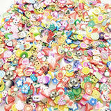 500Pcs 5MM Mixed Flower Clay Beads Decoration Crafts Flatback Cabochon Scrapbooking Fit Phone Embellishments Diy Accessories