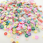 500Pcs 5MM Mixed Flower Clay Beads Decoration Crafts Flatback Cabochon Scrapbooking Fit Phone Embellishments Diy Accessories