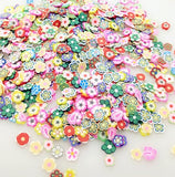 500Pcs 5MM Mixed Flower Clay Beads Decoration Crafts Flatback Cabochon Scrapbooking Fit Phone Embellishments Diy Accessories