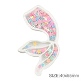 David accessories 5PCS Fruit Candy Fish Sequins Quicksand Liquid Acrylic DIY Phone Cover Party Decoration Craft,5Yc6869