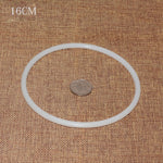 Hoop Dreamcatcher Ring Large DIY Accessories Crafts Round Plastic White Durable