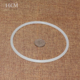 Hoop Dreamcatcher Ring Large DIY Accessories Crafts Round Plastic White Durable