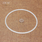 Hoop Dreamcatcher Ring Large DIY Accessories Crafts Round Plastic White Durable