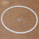 Hoop Dreamcatcher Ring Large DIY Accessories Crafts Round Plastic White Durable