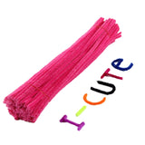 50pcs Chenille Stems Pipe Cleaners Kids Plush Stick Children's Educational Toys Handmade Art Materials Toys DIY Craft Supplies