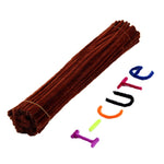 50pcs Chenille Stems Pipe Cleaners Kids Plush Stick Children's Educational Toys Handmade Art Materials Toys DIY Craft Supplies