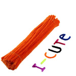 50pcs Chenille Stems Pipe Cleaners Kids Plush Stick Children's Educational Toys Handmade Art Materials Toys DIY Craft Supplies