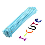 50pcs Chenille Stems Pipe Cleaners Kids Plush Stick Children's Educational Toys Handmade Art Materials Toys DIY Craft Supplies