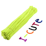 50pcs Chenille Stems Pipe Cleaners Kids Plush Stick Children's Educational Toys Handmade Art Materials Toys DIY Craft Supplies