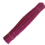 100pcs Glitter Chenille Stems Pipe Cleaners Plush Tinsel Stems Wired Sticks Kids Educational DIY Craft Supplies Toys Craf