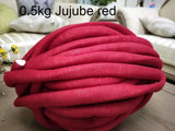 500g thick super Bulky chunky yarn for hand knitting Crochet soft big cotton DIY Arm Knitting Roving Spinning yarn for blanket
