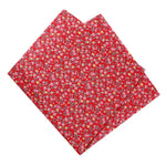 Red Purple 50X50cm 100% Cotton Floral Dot Stripe Plaid Fabric Christmas Doll Patchwork Clothes Sewing Needlework 53126