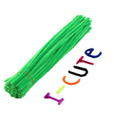 50pcs Chenille Stems Pipe Cleaners Kids Plush Stick Children's Educational Toys Handmade Art Materials Toys DIY Craft Supplies