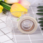 Portable Transparent Adhesive Tape Dispenser Cutter Desk Washi Tape Holder Storage Box Organizer Office School Stationery Supply