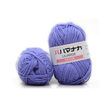 4 Shares Combed Milk Cotton Yarn Comfortable Wool Blended Yarn Apparel Sewing Yarn Hand Knitting Scarf Hat Yarn