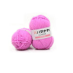 4 Shares Combed Milk Cotton Yarn Comfortable Wool Blended Yarn Apparel Sewing Yarn Hand Knitting Scarf Hat Yarn