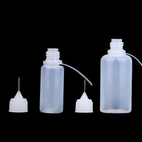 Pinhole Bottle Plastic Glue Applicator Squeeze Bottle DIY Scrapbooking Paper Craft Tool White Plastic 10&30ml craft supplies