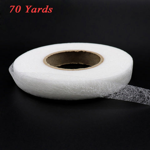 1CM 70 Yards Double Sided Fusible Sewing Fabric Hemming Tape DIY Cloth Craft Sewing Accessory