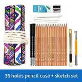 Sketch set pencil storage full set of adult sketch painting tool set beginner sketch drawing art  supplies