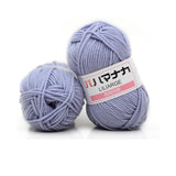 4 Shares Combed Crochet Milk Cotton Yarn Soft Warm Wool Blended Yarn Apparel Sewing Yarn Hand Knitting Scarf Hat Yarn