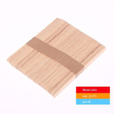 50Pcs/Colored Wooden Popsicle Sticks Natural Wood Ice Cream Sticks Kids  Educational Toys Handmade DIY craft supplies