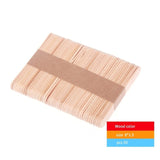 50Pcs/Colored Wooden Popsicle Sticks Natural Wood Ice Cream Sticks Kids  Educational Toys Handmade DIY craft supplies