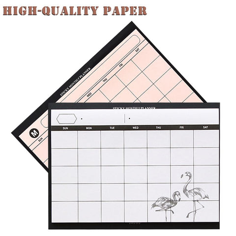 Desktop Schedule Planner Book Tear Off Monthly Plan Memo Kawaii Mini Notebooks Target Schedule Office Supplies Summary Organizer