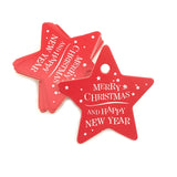 Card label 50pcs DIY Kraft Christmas Tree Shape Hang tag Christmas Party Deco Paper Cards Gift tag Craft Paper 5.5*5.4cm D2