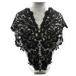 1pc Polyester Big V Neck 3Colors Lace Collar Fabric,DIY handmade Wedding Dress Collar Lace For Sewing Supplies Crafts