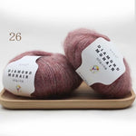 25g mohair yarn cheap knitting yarn crochet baby wool yarn for knitting sweater socks 166m 0.9mm