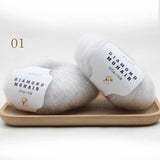 25g mohair yarn cheap knitting yarn crochet baby wool yarn for knitting sweater socks 166m 0.9mm