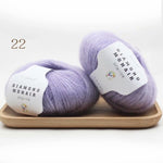 25g mohair yarn cheap knitting yarn crochet baby wool yarn for knitting sweater socks 166m 0.9mm