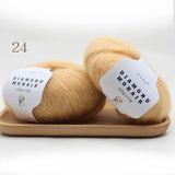 25g mohair yarn cheap knitting yarn crochet baby wool yarn for knitting sweater socks 166m 0.9mm