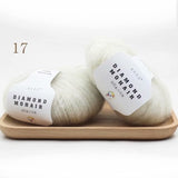 25g mohair yarn cheap knitting yarn crochet baby wool yarn for knitting sweater socks 166m 0.9mm