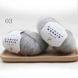 25g mohair yarn cheap knitting yarn crochet baby wool yarn for knitting sweater socks 166m 0.9mm