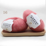 25g mohair yarn cheap knitting yarn crochet baby wool yarn for knitting sweater socks 166m 0.9mm