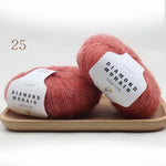 25g mohair yarn cheap knitting yarn crochet baby wool yarn for knitting sweater socks 166m 0.9mm