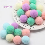 Mini Pompom Mixed Soft Round Pompones Balls Fluffy Pom Pom for Kids DIY Garment Handcraft Craft Supplies 8/10/15/20/25/30mm