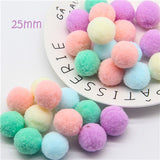 Mini Pompom Mixed Soft Round Pompones Balls Fluffy Pom Pom for Kids DIY Garment Handcraft Craft Supplies 8/10/15/20/25/30mm