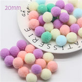 Mini Pompom Mixed Soft Round Pompones Balls Fluffy Pom Pom for Kids DIY Garment Handcraft Craft Supplies 8/10/15/20/25/30mm