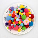 Mini Pompom Mixed Soft Round Pompones Balls Fluffy Pom Pom for Kids DIY Garment Handcraft Craft Supplies 8/10/15/20/25/30mm