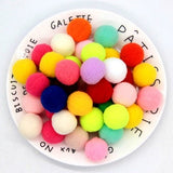 Mini Pompom Mixed Soft Round Pompones Balls Fluffy Pom Pom for Kids DIY Garment Handcraft Craft Supplies 8/10/15/20/25/30mm