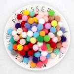 Mini Pompom Mixed Soft Round Pompones Balls Fluffy Pom Pom for Kids DIY Garment Handcraft Craft Supplies 8/10/15/20/25/30mm