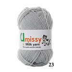 1pc Crochet Yarn Milk Cotton Knitting Yarn Soft Warm Baby Yarn for Hand Knitting Supplies 50g/pc